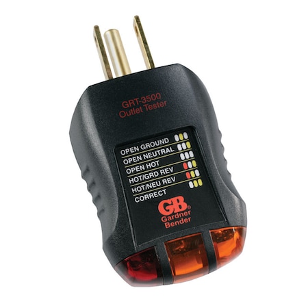 Gb OUTLET TESTER 120V AC GB GRT-3500